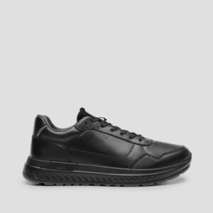 Zapatos casuales de cuero negro Flexi Ocon para hombre